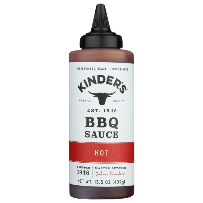 KINDERS: Hot Barbecue Sauce, 15.5 oz