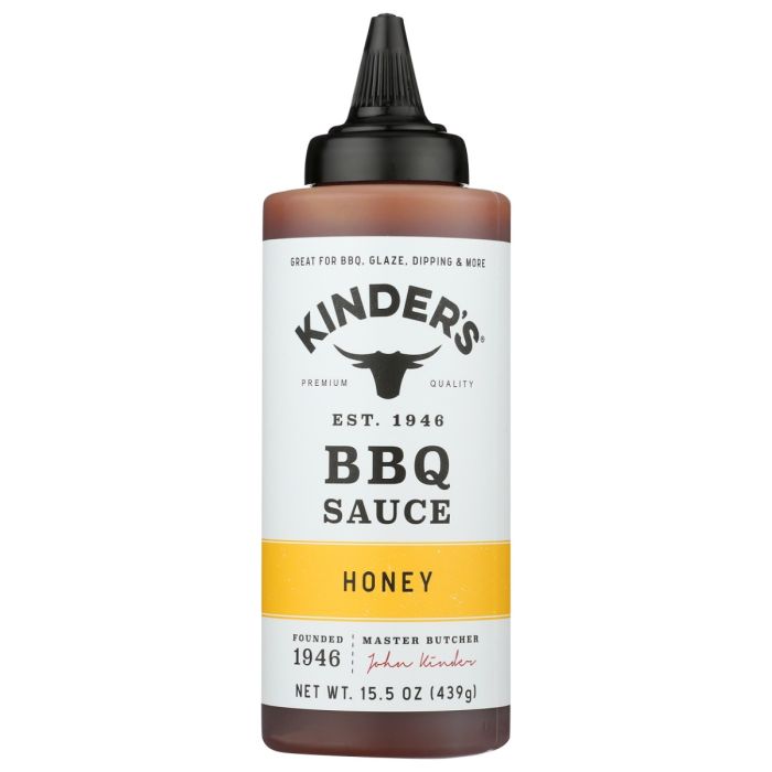 KINDERS: Honey Barbecue Sauce, 15.5 oz