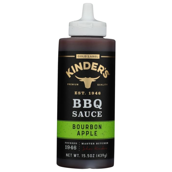 KINDERS: Bourbon Apple Barbecue Sauce, 15.5 oz