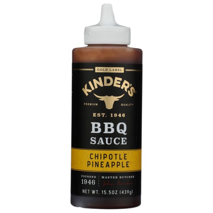 KINDER'S: Chipotle Pineapple BBQ Sauce, 15.5 oz