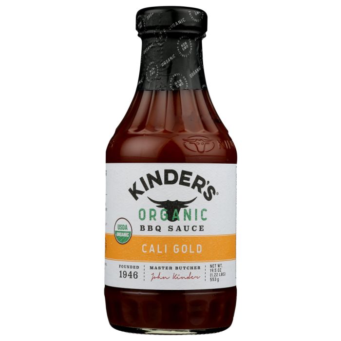 KINDERS: Organic California Gold BBQ Sauce, 19.5