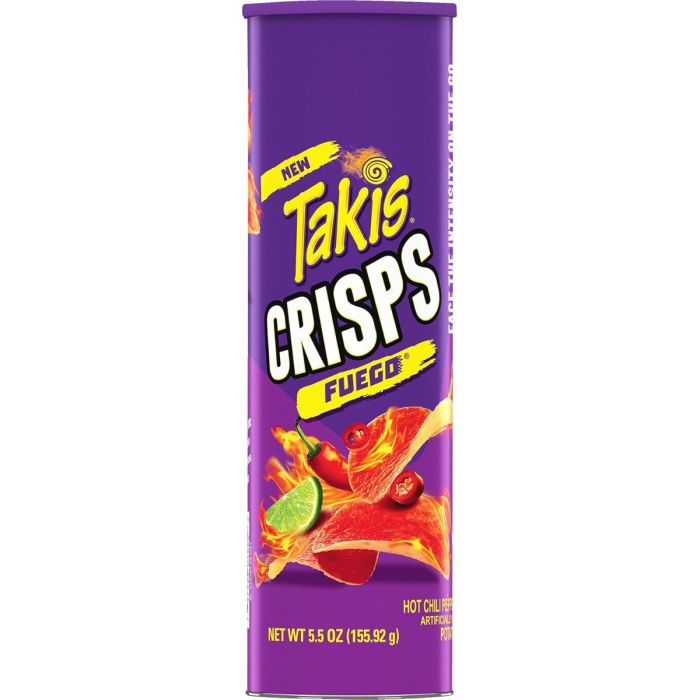 TAKIS: Fuego Potato Crisps Chips, 5.5 oz