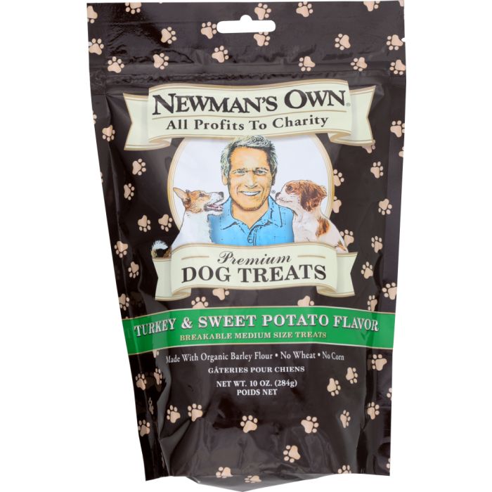 NEWMAN'S OWN: Premium Dog Treats Turkey and Sweet Potato, 10 oz