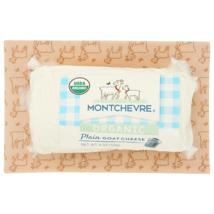 MONTCHEVRE: Organic Plain Goat Cheese, 4 oz