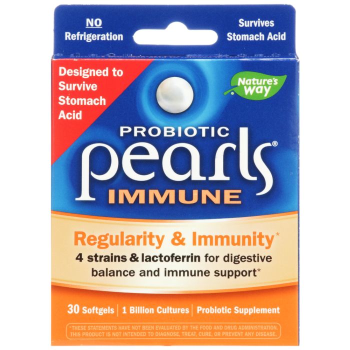 NATURES WAY: Probiotic Pearls Immune, 30 sg