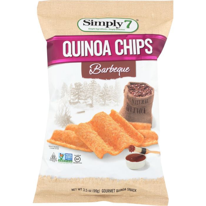 SIMPLY 7: Quinoa Chips Barbeque, 3.5 oz