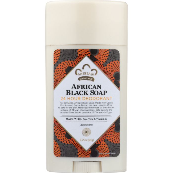 NUBIAN HERITAGE: Deodorant African Black Soap, 2.25 oz