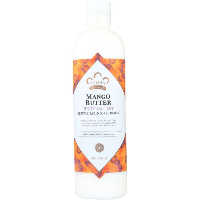 NUBIAN HERITAGE: Lotion Mango And Shea Butter with Vitamin C, 13 oz