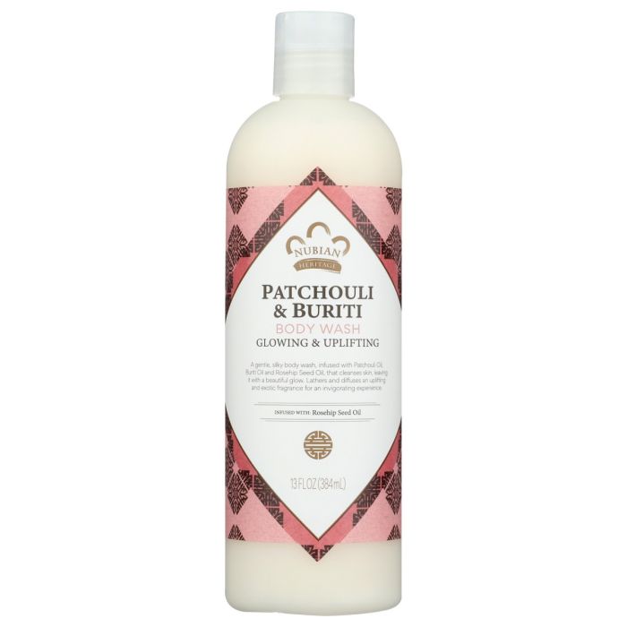 NUBIAN HERITAGE: Body Wash Patchouli And Buriti, 13 oz