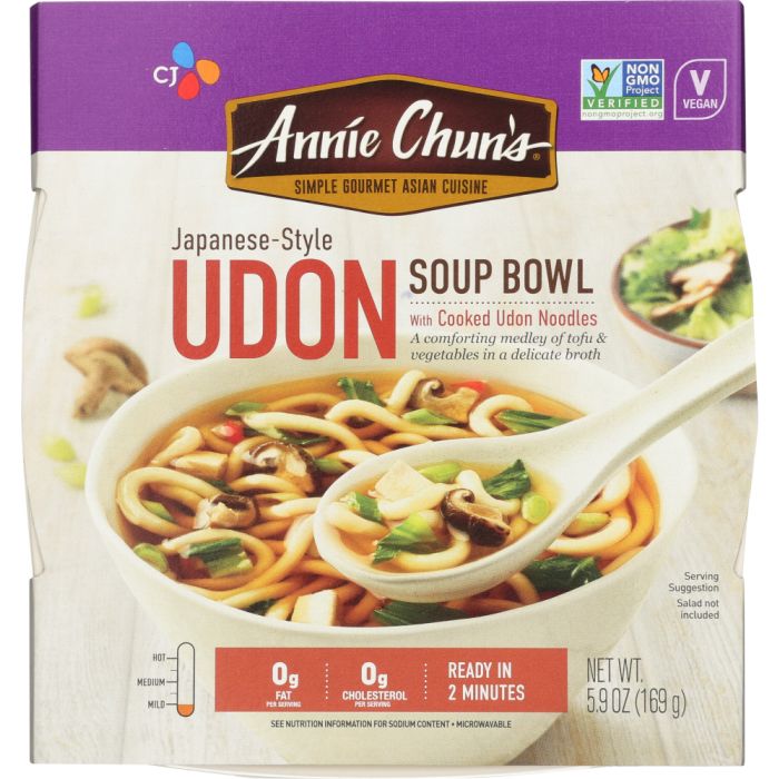 ANNIE CHUN'S: Udon Soup Bowl Mild, 5.9 Oz