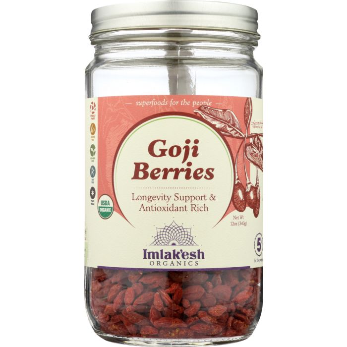 IMLAKESH ORGANICS: Organic Goji Berries, 12 oz