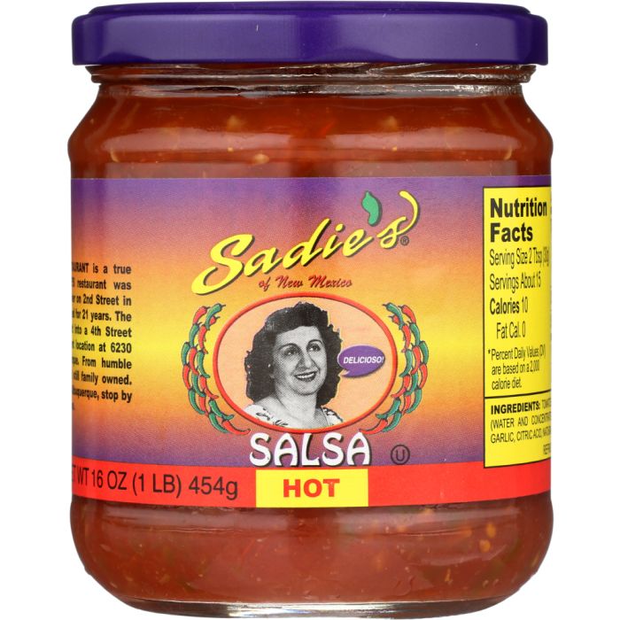 SADIE'S: Hot Salsa, 16 oz