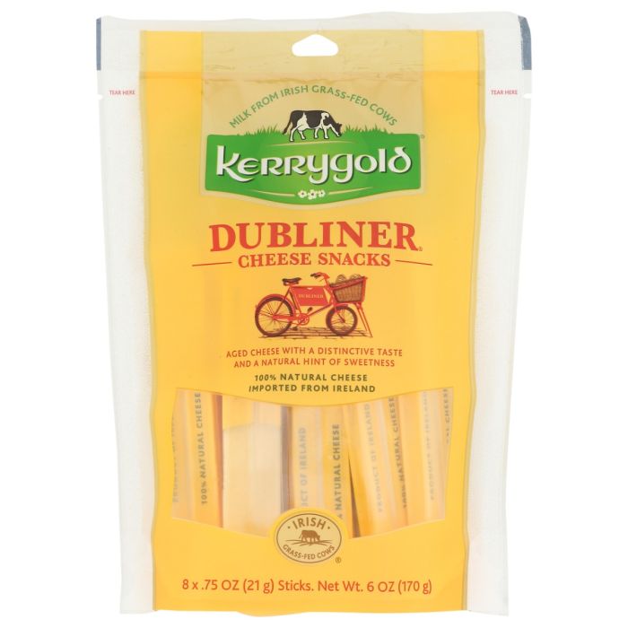 KERRYGOLD: Dubliner Cheese Snacks, 6 oz