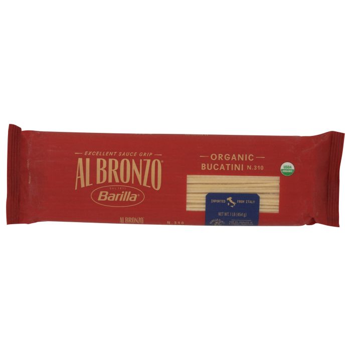 AL BRONZO: Organic Bucatini Pasta, 16 oz