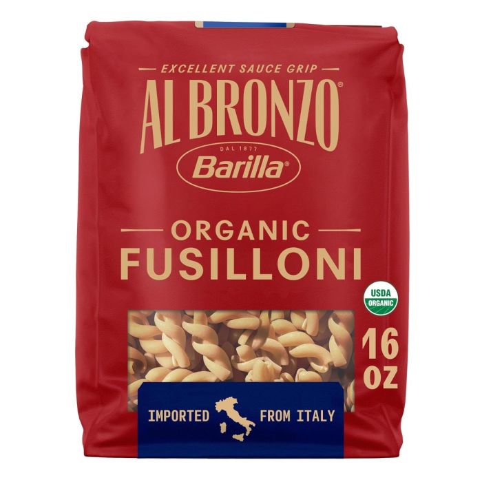 AL BRONZO: Organic Fusilloni Pasta, 16 oz