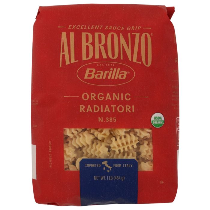 AL BRONZO: Organic Radiatori Pasta, 16 oz