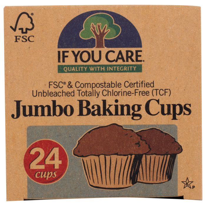 IF YOU CARE: Jumbo Baking Cups, 24 pc