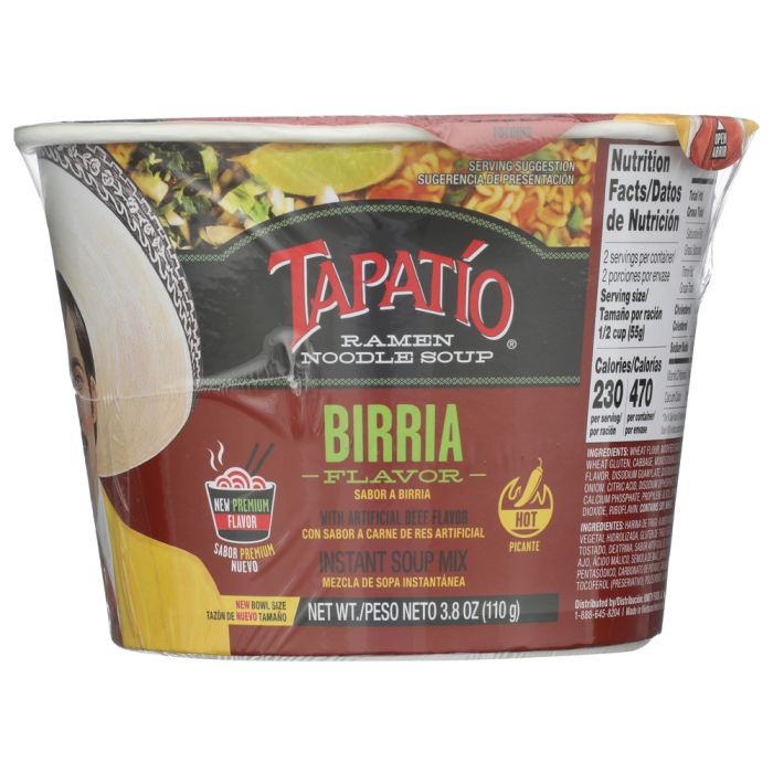 TAPATIO RAMEN: Birria Ramen Bowl, 3.8 oz