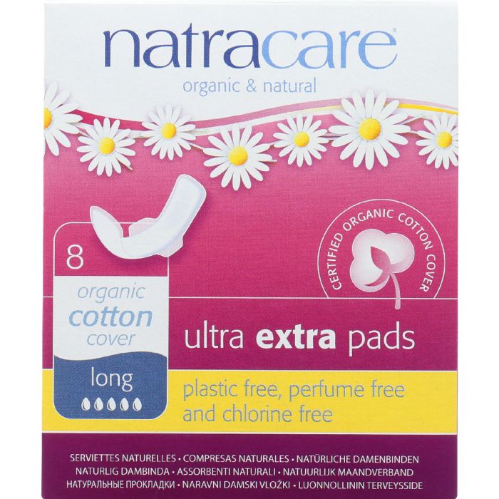 NATRACARE: Ultra Extra Pads Long, 8 Each