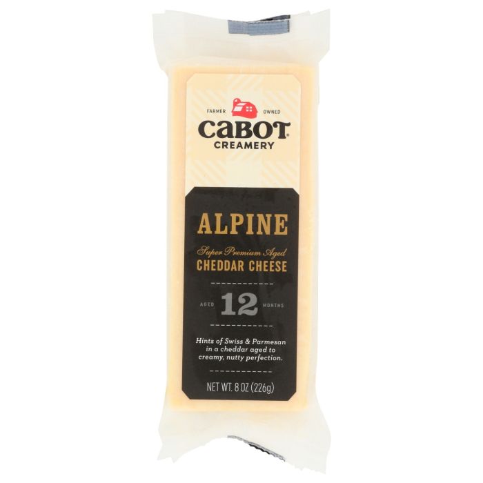 CABOT: Alpine Cheddar Cheese, 8 oz