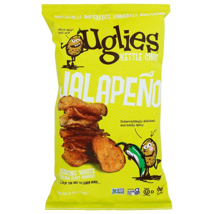 UGLIES: Jalapeno Potato Chips, 6 oz