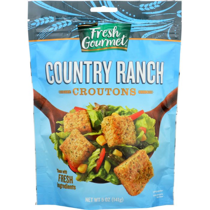 FRESH GOURMET: Country Ranch Croutons, 5 oz