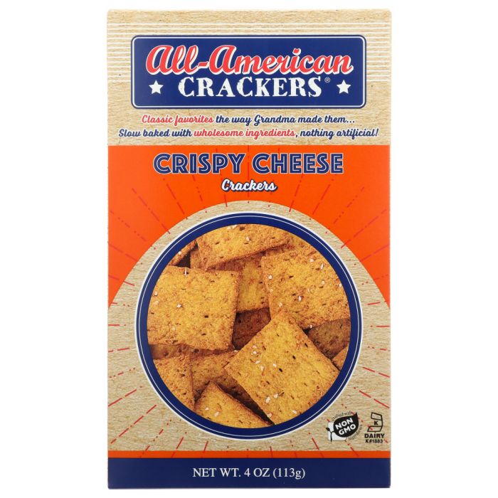 ALL AMERICAN: Crispy Cheese Crackers, 4 oz