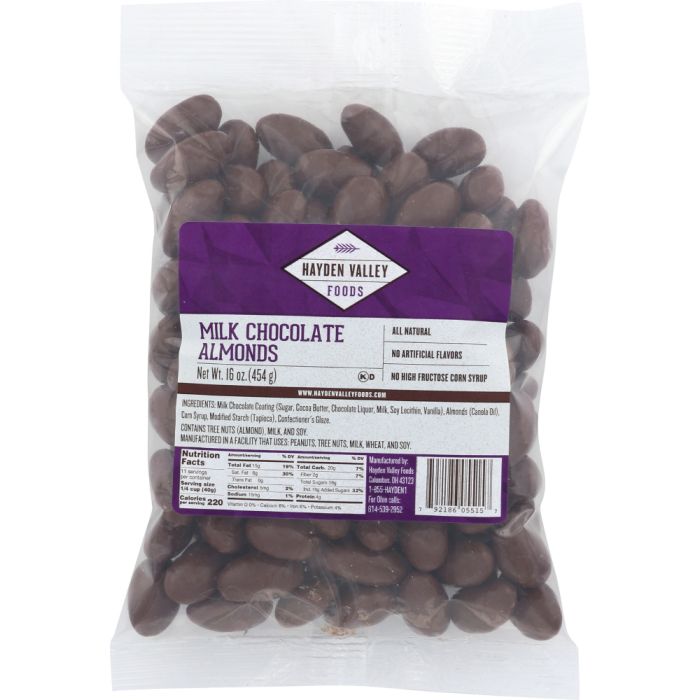 TROPICAL: Milk Chocolate Almonds, 16 oz