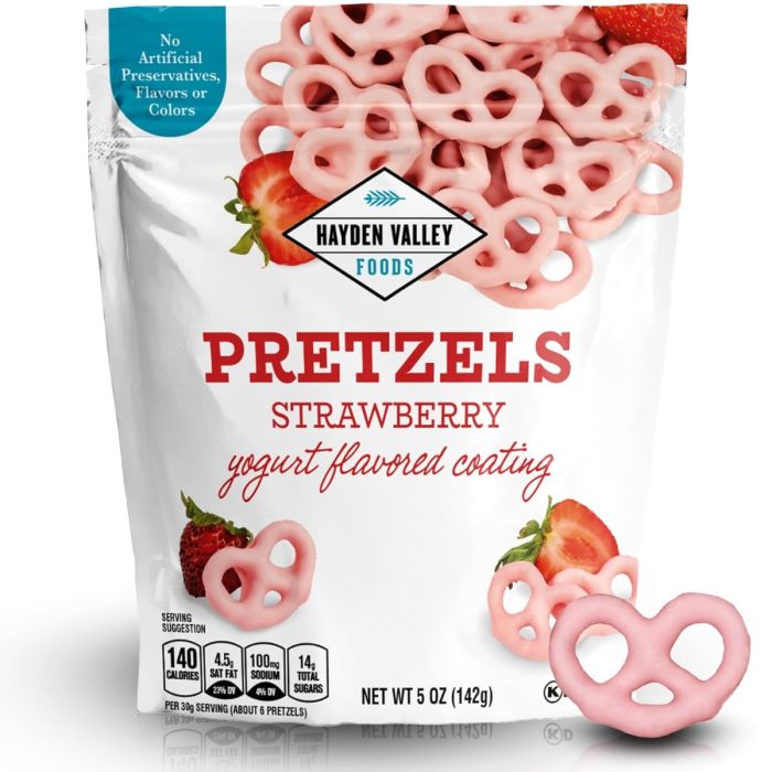 HAYDEN VALLEY FOODS: Strawberry Yogurt Covered Pretzels, 5 oz