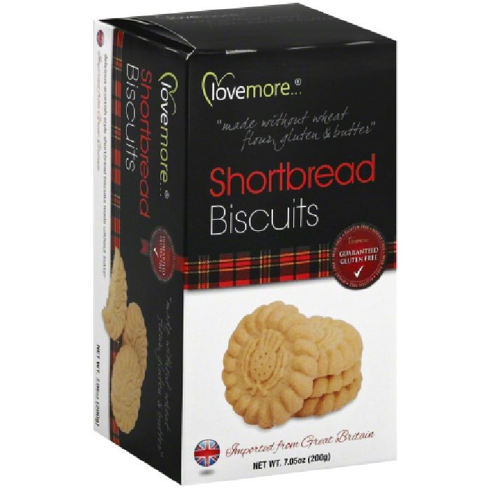 LOVEMORE: Biscuit Shortbread Gluten Free, 7.05 oz