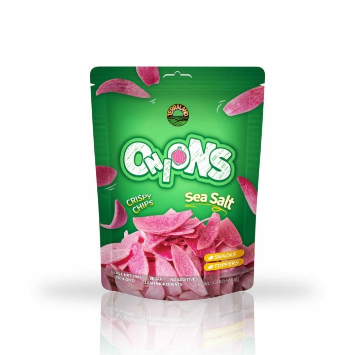 TERRALAND: Onions Sea Salt Chips, 1.5 oz