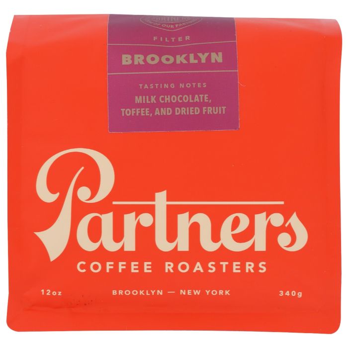 PARTNERS COFFEE: Brooklyn Whole Bean Coffee, 12 oz