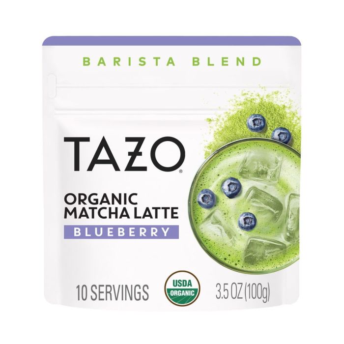 TAZO: Blueberry Matcha Latte Powder, 3.5 oz