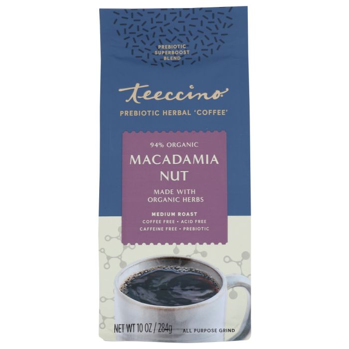 TEECCINO: Coffee Macadamia Nut Prebiotic, 10 oz