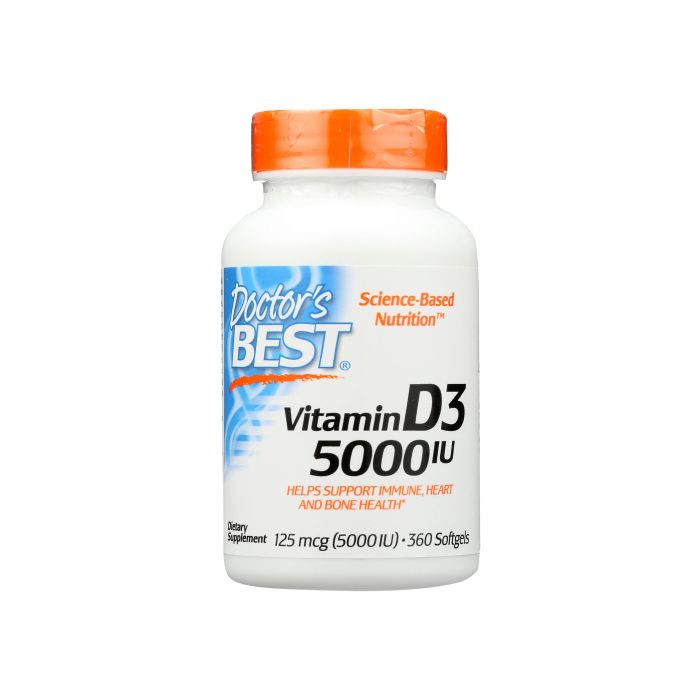 DOCTORS BEST: Vitamin D3 5000Iu, 360 sg