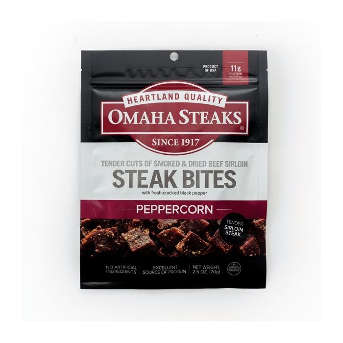 OMAHA STEAKS: Bites Steak Peppercorn, 2.5 oz