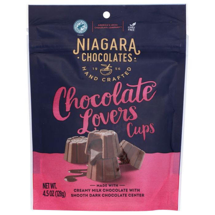 NIAGARA: Chocolate Lovers Cups Stand Up Bag, 4.5 oz