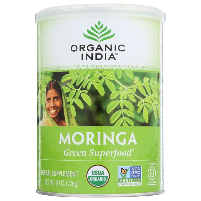ORGANIC INDIA: Moringa Powder Herbal Supplement, 8 oz