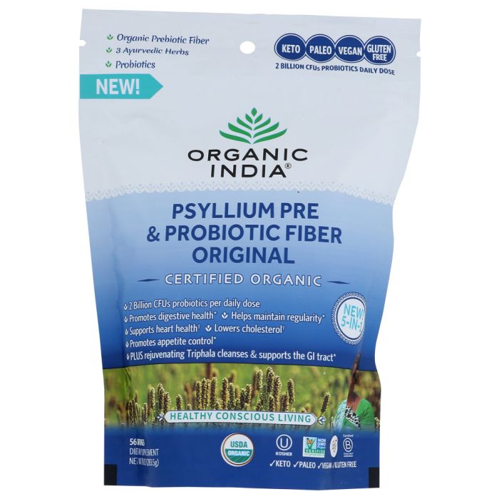 ORGANIC INDIA: Psyllium Preprobiotic Fib, 10 OZ