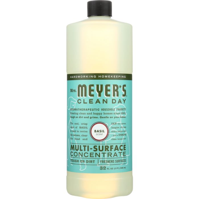 MRS. MEYER'S: Multi-Surface Concentrate Basil Scent, 32 oz