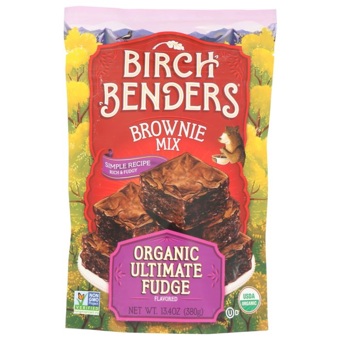 BIRCH BENDERS: Organic Ultimate Fudge Brownie Mix, 13.4 oz