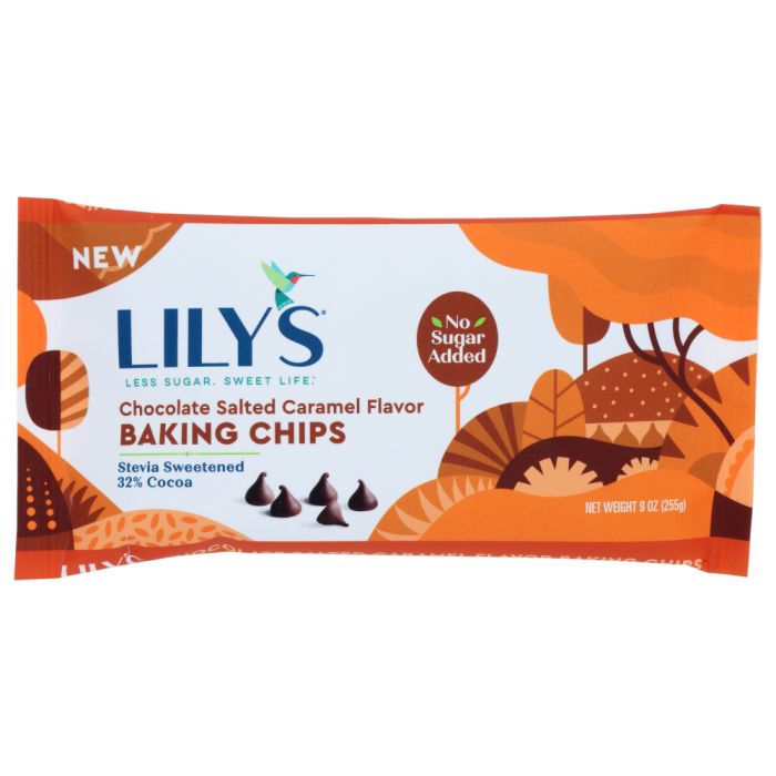 LILYS SWEETS: Chips Baking Salted Caramel, 9 OZ