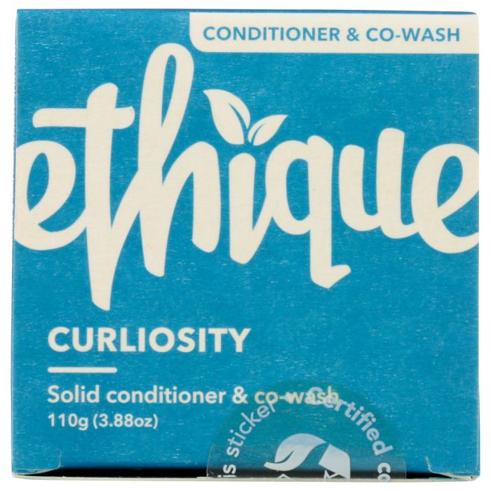 ETHIQUE: Curliosity Solid Conditioner & Co Wash For Curly Hair, 3.88 oz