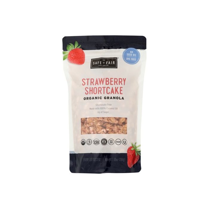 THE SAFE AND FAIR FOOD COMPANY: Strawberry Shortcake Organic Granola, 10 oz