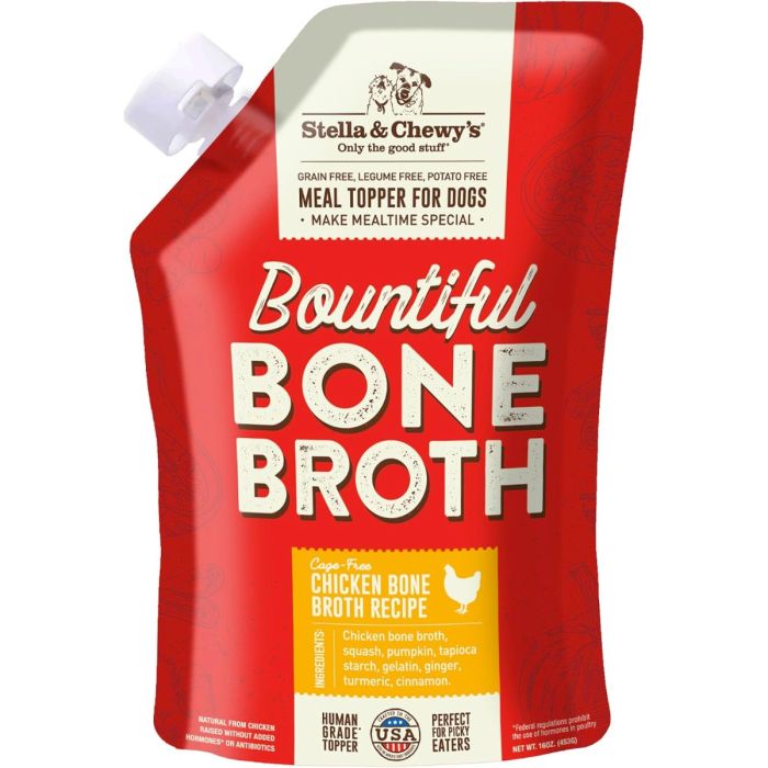 STELLA AND CHEWYS: Bountiful Bone Broth Cage Free Chicken Recipe For Dogs, 16 oz