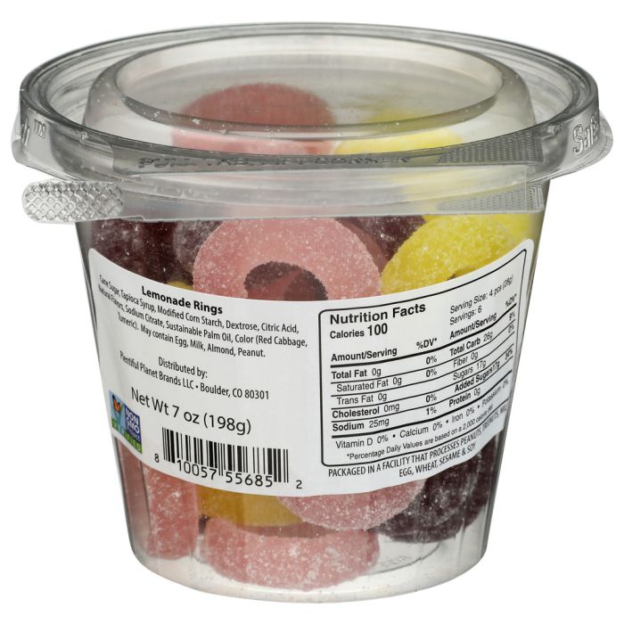 NO LABEL: Lemonade Ring Cup Non Gmo, 7 oz