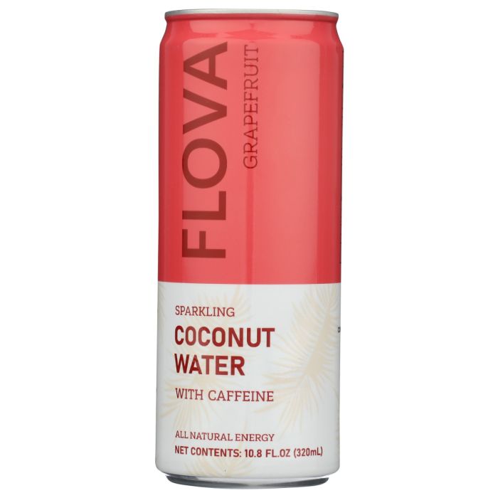 FLOVA: Grapefruit Sparkling Coconut Water, 10.8 fo