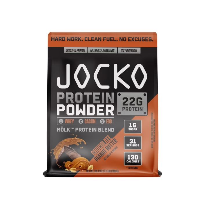 JOCKO FUEL: Chocolate Peanut Butter Whey Protein Powder, 2.3 lb