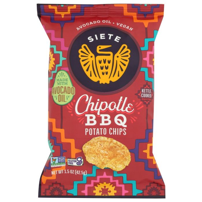 SIETE: Chipotle BBQ Potato Chips, 1.5 oz