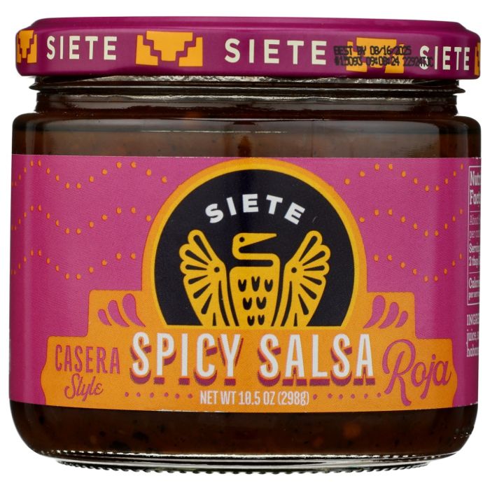 SIETE: Spicy Salsa Casera Roja, 10.5 oz